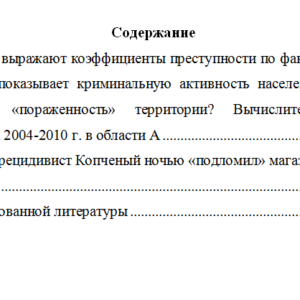 Криминология. Вариант 5. НГУЭУ