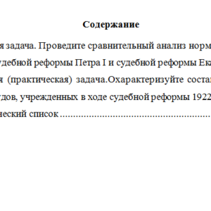 Судебные реформы в истории России. Вариант 6. НГУЭУ