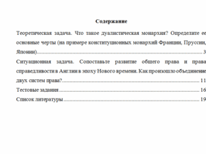 История государства и права зарубежных стран. Вариант 4. НГУЭУ