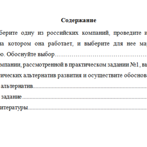 Экономическая стратегия. Вариант 1. НГУЭУ