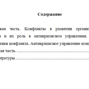 Антикризисное управление. Вариант 8. НГУЭУ