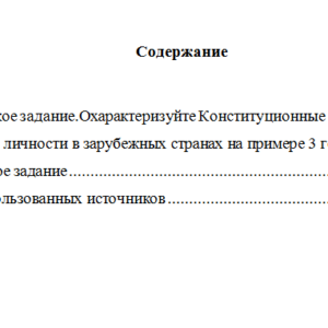 Конституционное право зарубежных стран. Вариант 4. НГУЭУ
