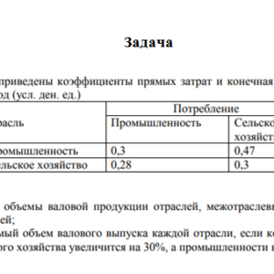 Региональная экономика и управление. Вариант 9. Задача. НГУЭУ