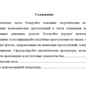 Экономическая безопасность. Вариант 10. НГУЭУ