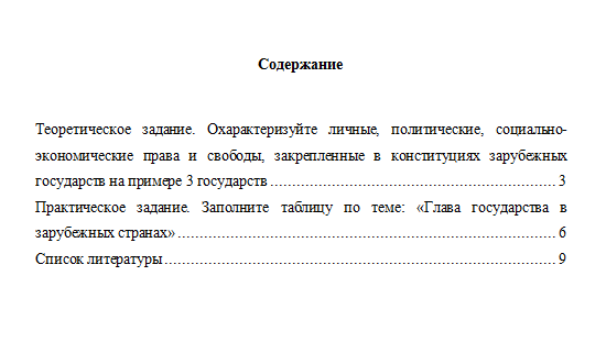 Конституционное право зарубежных стран. Вариант 1. НГУЭУ.