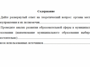 Управление развитием муниципального образования. Вариант 6. НГУЭУ