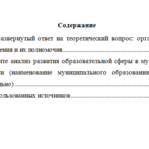 Управление развитием муниципального образования. Вариант 6. НГУЭУ