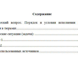 Уголовно-исполнительное право. Вариант 2. НГУЭУ