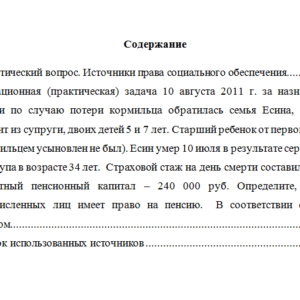 Право социального обеспечения. Вариант 5. НГУЭУ