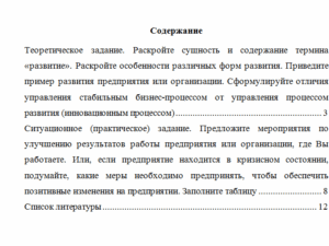 Инновационный менеджмент. Вариант 1. НГУЭУ