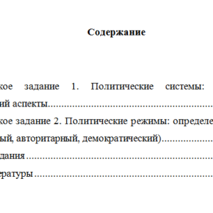 Политология. Вариант 5. НГУЭУ