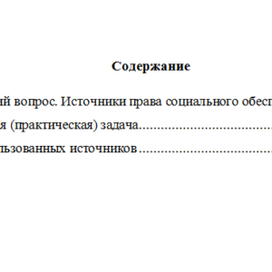 Право социального обеспечения. Вариант 5. НГУЭУ.