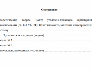Уголовное право. Вариант 3. НГУЭУ.
