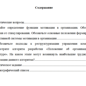 Теория управления. Вариант 10. НГУЭУ.