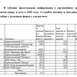 Информатика. Вариант 4. Ситуационная задача. НГУЭУ.