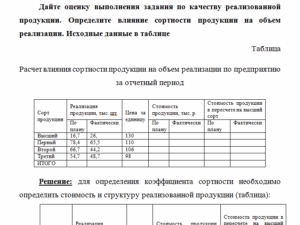 Анализ хозяйственной деятельности. Задача