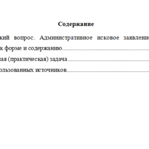 Административное судопроизводство. Вариант 1. НГУЭУ.