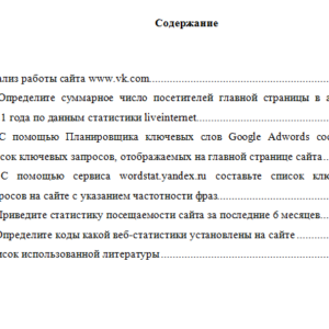 Интернет-маркетинг. Вариант 3. НГУЭУ.