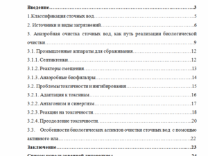 Анаэробная очистка сточных вод