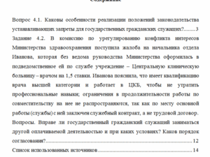 Государственная и муниципальная служба. Вариант 4. НГУЭУ.