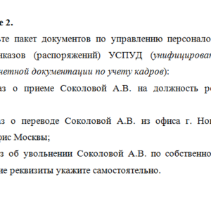 Документационное обеспечение управления. ТК 8. СибУПК.