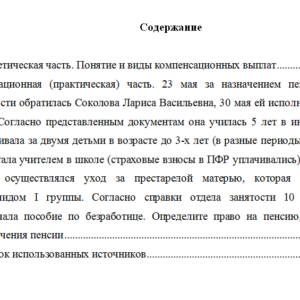 Право социального обеспечения. Вариант 8. НГУЭУ.