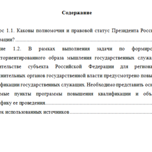 Основы государственного и муниципального управления. Вариант 1. НГУЭУ.