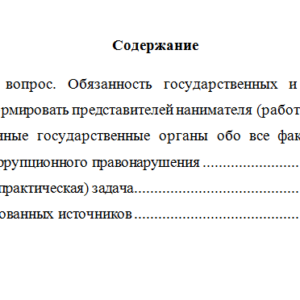 Антикоррупционные стандарты. Вариант 3. НГУЭУ.