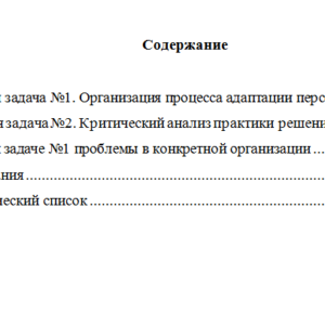 Основы управления персоналом. Вариант 4. НГУЭУ.