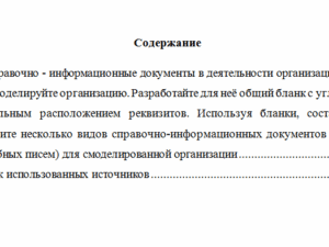 Документационное обеспечение управления. Вариант 3.