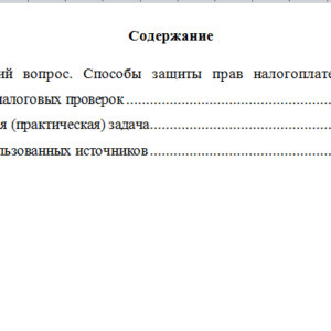 Правовое обеспечение налоговых проверок. Вариант 9. НГУЭУ.