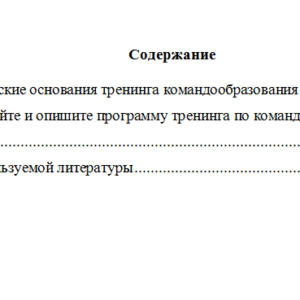 Психологический тренинг. Вариант 10. НГУЭУ.