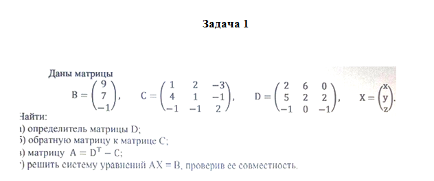 Линейная алгебра. Вариант 6. НГУЭУ. — изображение 2