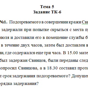Уголовный процесс. Задание 1. СибУПК.