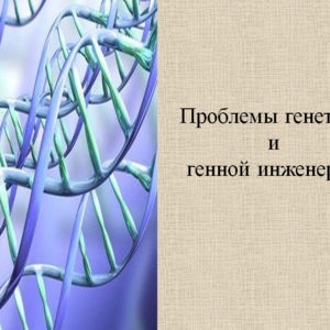 Проблемы генетики и генной инженерии. Презентация.
