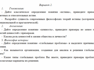 Философия. Вариант 2. СибУПК.