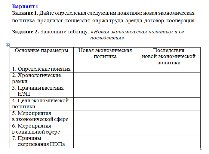 История. Задание к теме 11. Вариант 1. СибУПК.