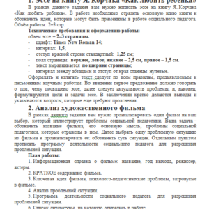 Социальная педагогика. Итоговое задание.