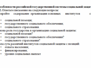 Система социальной защиты. Тема 4. СибУПК.