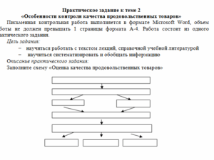 Товароведение. Практическое задание к теме 2. СибУПК.