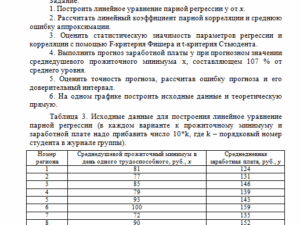 Прикладная эконометрика. Задание к теме 3. СибУПК.