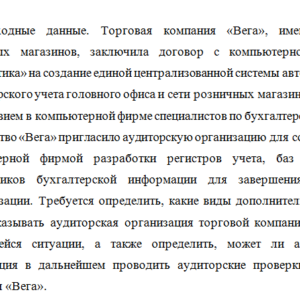 Аудит. Задача.