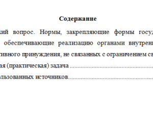 Административное принуждение в деятельности органов внутренних дел. Вариант 2. НГУЭУ.