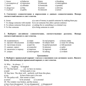 Английский язык. Вариант 2. НГУЭУ.