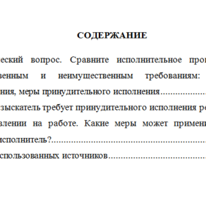 Исполнительное производство. Вариант 9. СибУПК.