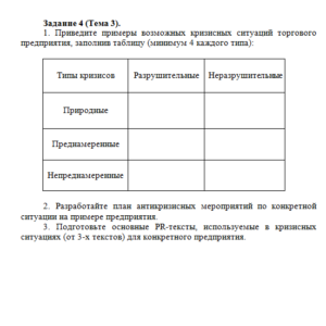 Реклама и связи с общественностью. Ответ к заданию 4. СибУПК.