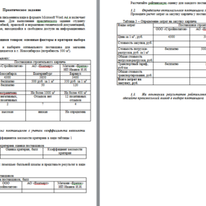 Закупочная логистика. Решение задания. СибУПК.