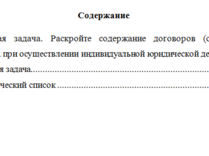 Индивидуальная деятельность в сфере юридических услуг. Вариант 10. НГУЭУ.