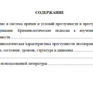 Криминология. Вариант 2. СибУПК.