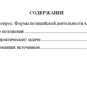 Особенности осуществления административной деятельности полиции в особых условиях. Вариант 1. НГУЭУ.